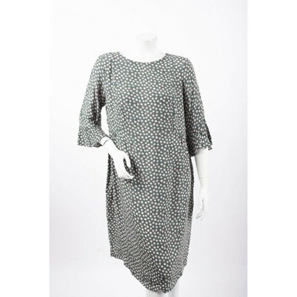 Boden Womens Green Printed Hyacinth Dress US 10L - Picture 2 of 7